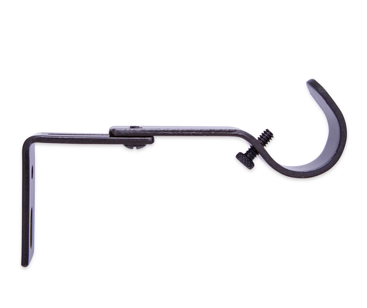 Legacy Brown-Black Adjustable Curtain Rod Brackets, 2-Pack - Image 4