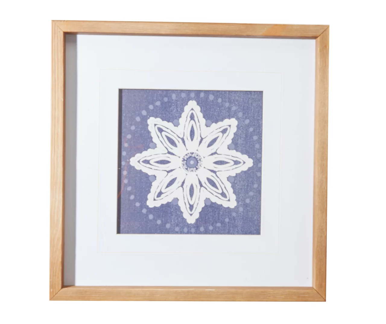 Blue & White Star Framed Print