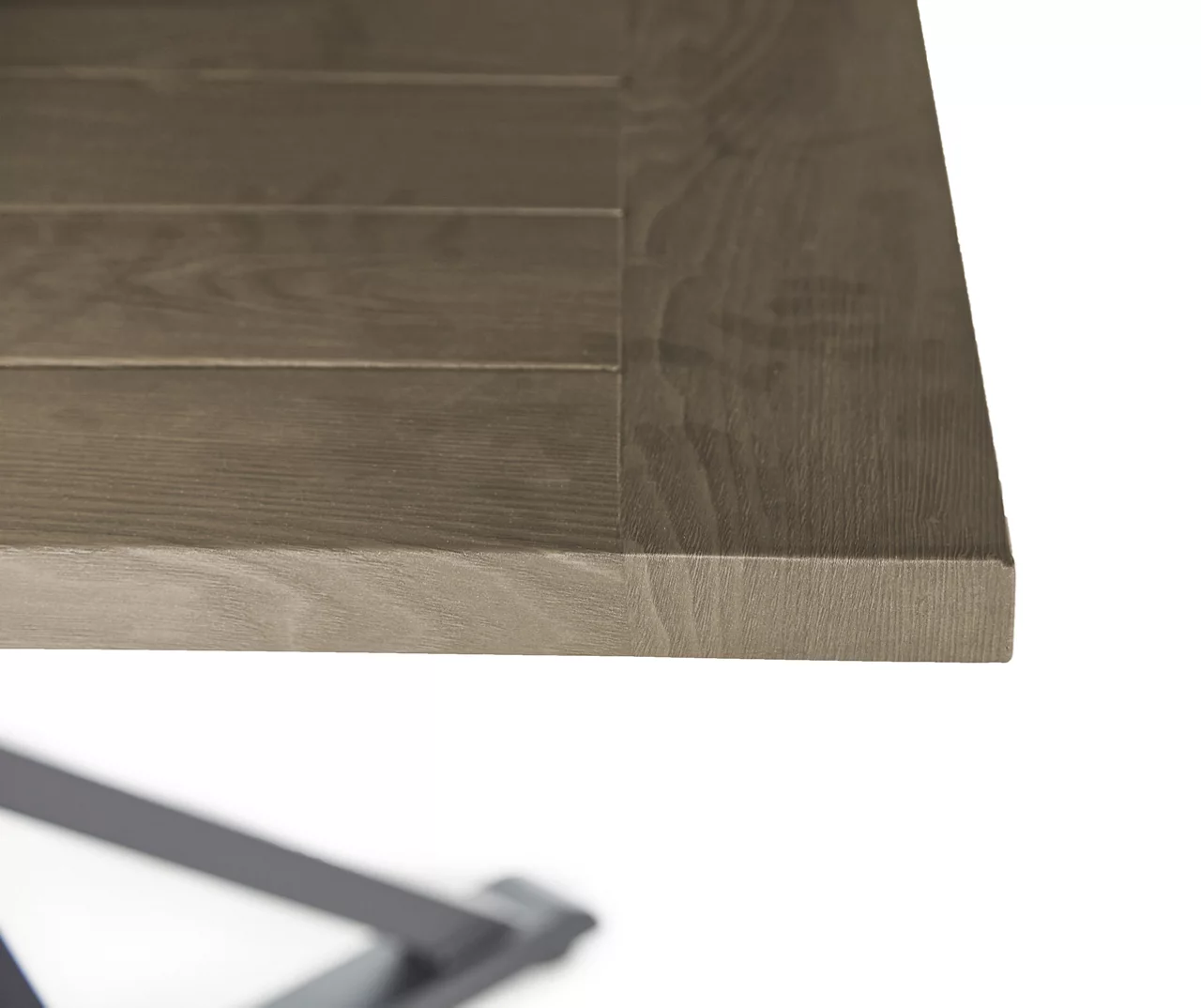 Autumn Cove Light Brown Wood Look Square Steel Patio Dining Table - Image 3