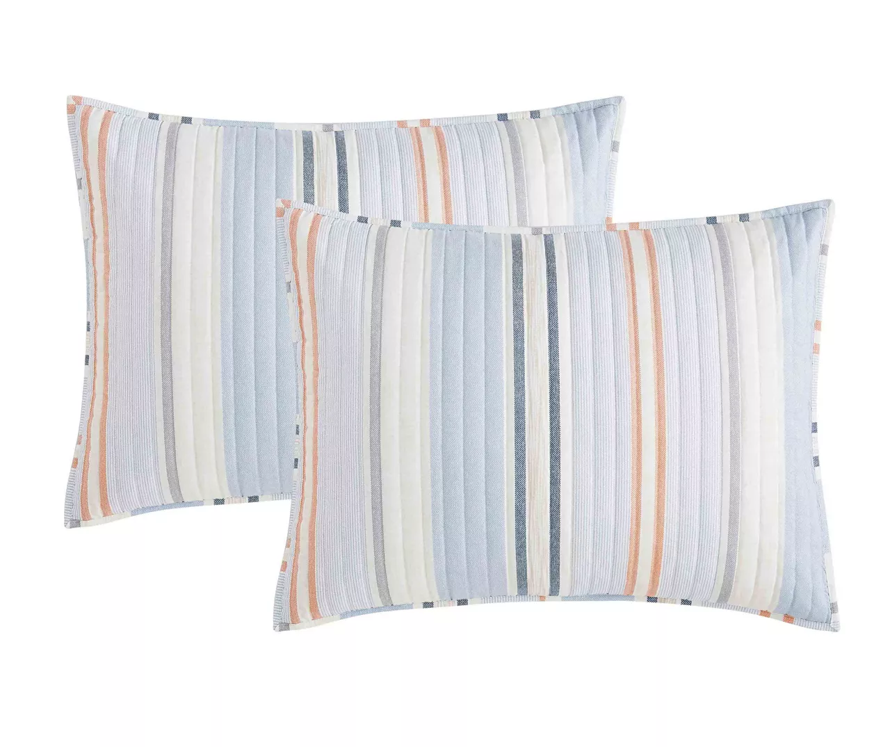 Broyhil Blue & Coral Stripe Comforter Set - Image 8