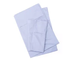 Denim Blue 300-Thread Count Full 4-Piece Sheet Set
