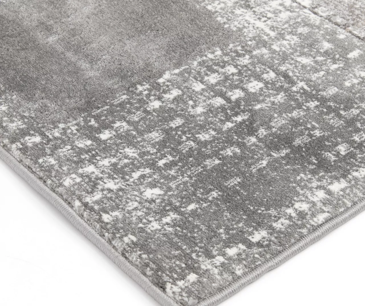 Hollyn Gunmetal Abstract Patchwork Area Rug, (5' X 7') - Image 2