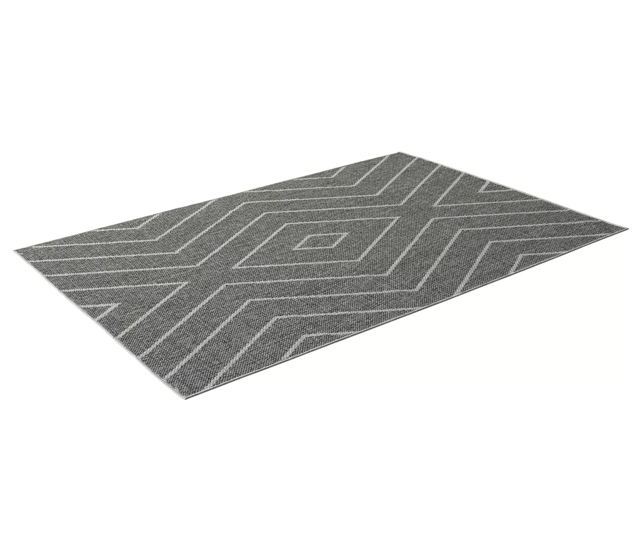 Jani Lagos Gray Geometric Outdoor Area Rug, (5' X 7') - Image 2