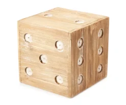 Wood Dice Tabletop Decor